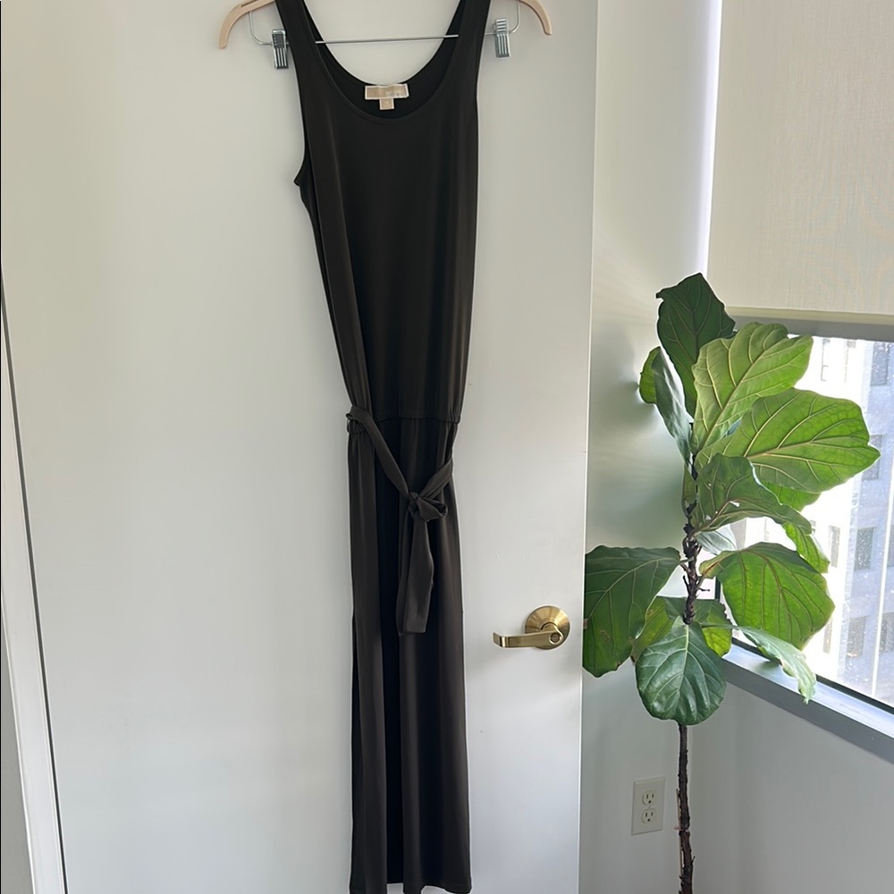 Michael Kors Army Green Sleeveless Dress